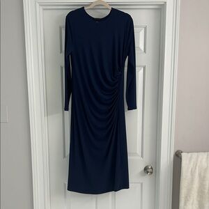 Banana Republic Midnight Blue Long Sleeve Dress